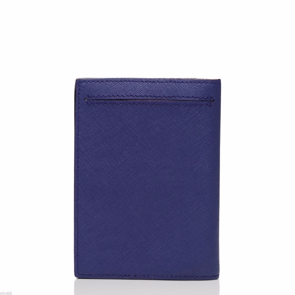 KATE SPADE Passport Holder NWT! Rare Blue Leather! FANTASTIC GIFT! - Picture 13 of 16